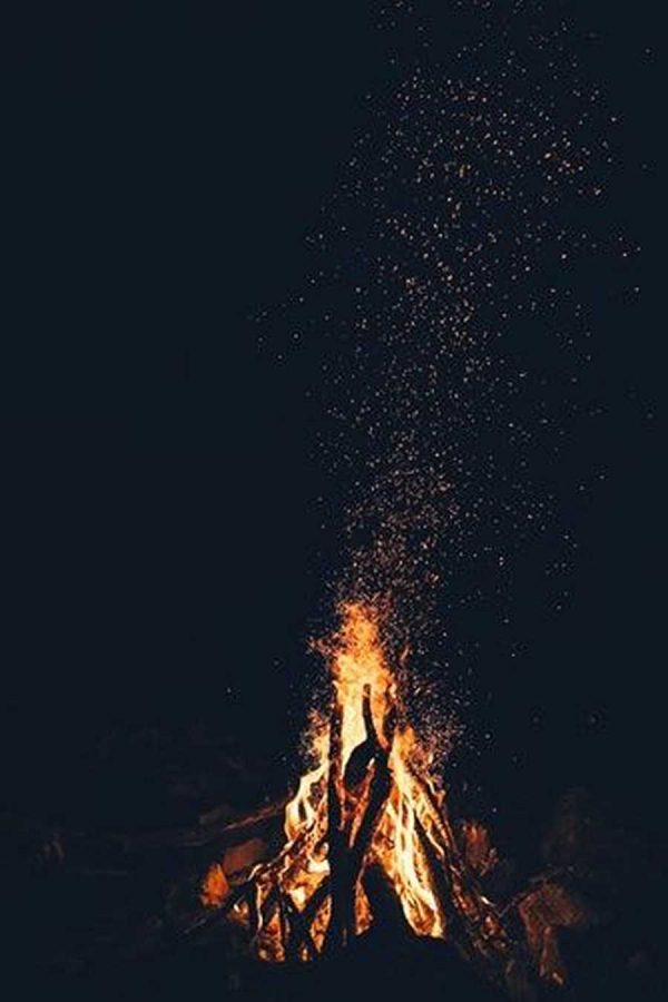 عکس زیبای آتش سامورایی در شب برای والپیر و پروفایل شیک