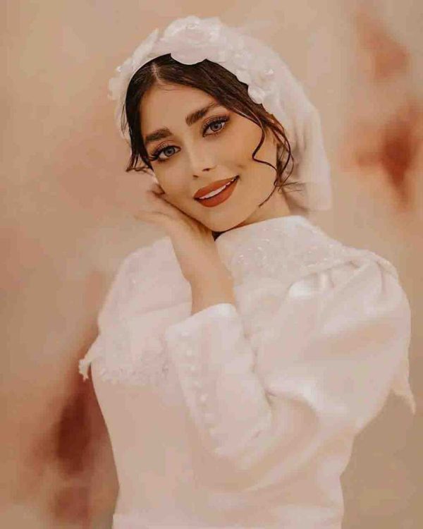 عکس دخترانه جذاب مدل بسیار زیبای ایرانی در لباس عروس