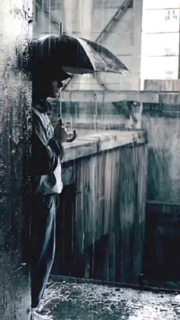 عکس پروفایل غمگین پسرانه بدون متن زیبا با چتر
