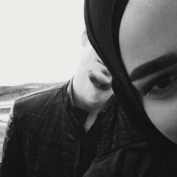 عکس سیاه سفید عاشقانه با حجاب و حجابی فیک برای پروفایل